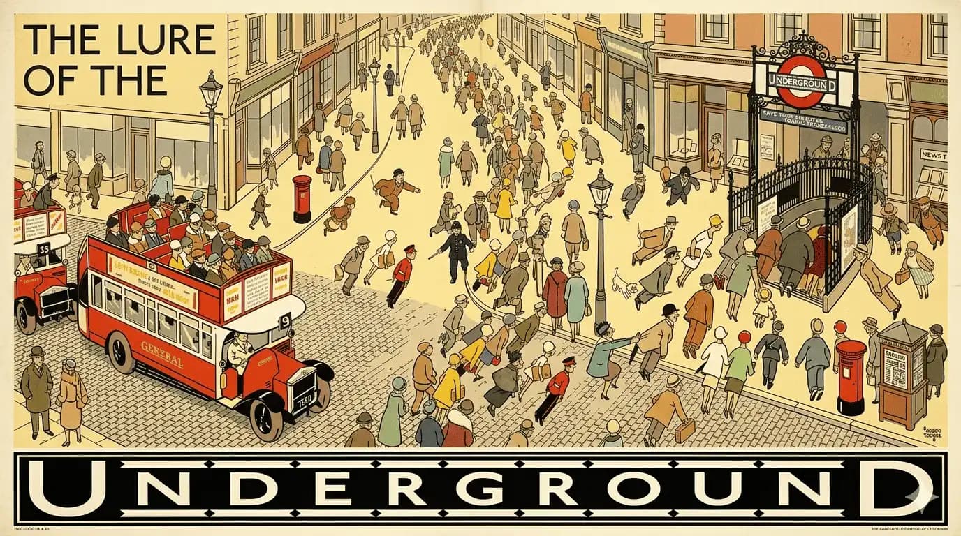 Adaptation from The Lure of the Underground - Alfred Leete